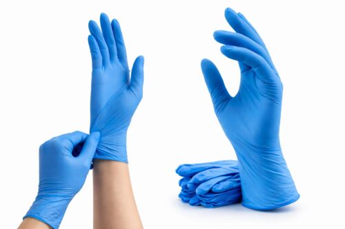 Нитриловые перчатки одноразовые медицинские, 100 шт (50 пар)