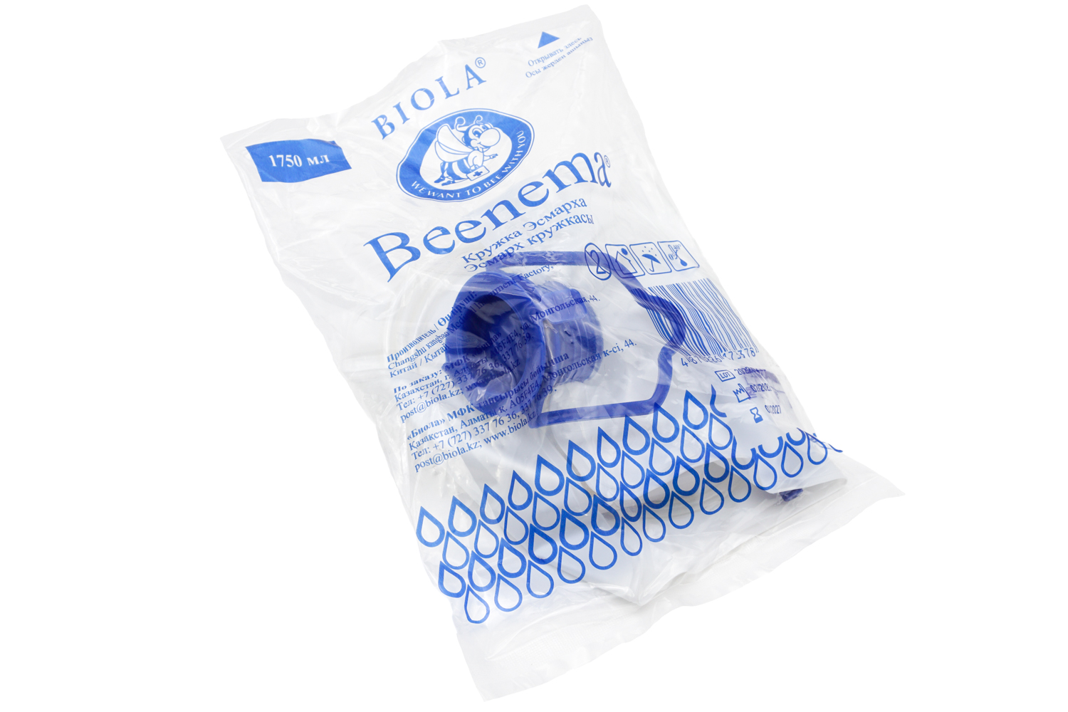 Кружка Эсмарха Beenema объемом 1750мл одннократного применения