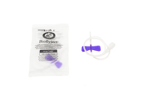 Система Bioflyject® для вливания в малые вены с иглой-бабочкой