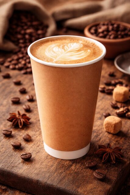 Стакан одноразовый бумажный для кофе 350 мл