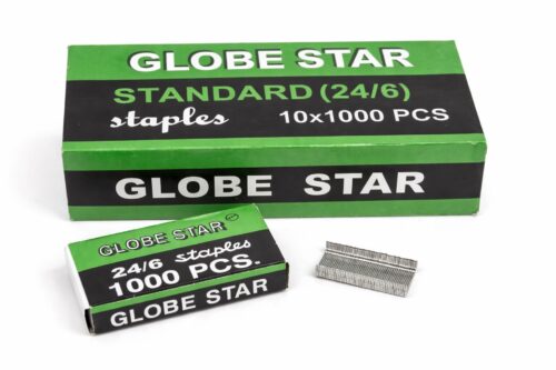 Скобы для степлера 24/6, 1000 шт, GLOBE STAR