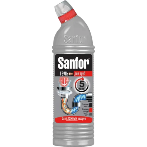 Гель для чистки труб Sanfor 1000 гр